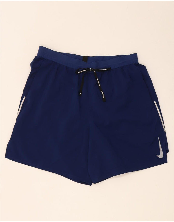 Męskie spodenki sportowe Nike Dri Fit, duże, granatowe, z poliestru