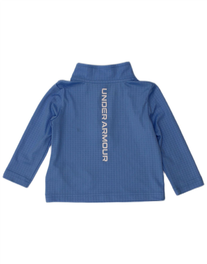 Top dresowy dla chłopców Under Armour w kolorze niebieskim w kratkę, na 6-9 miesięcy