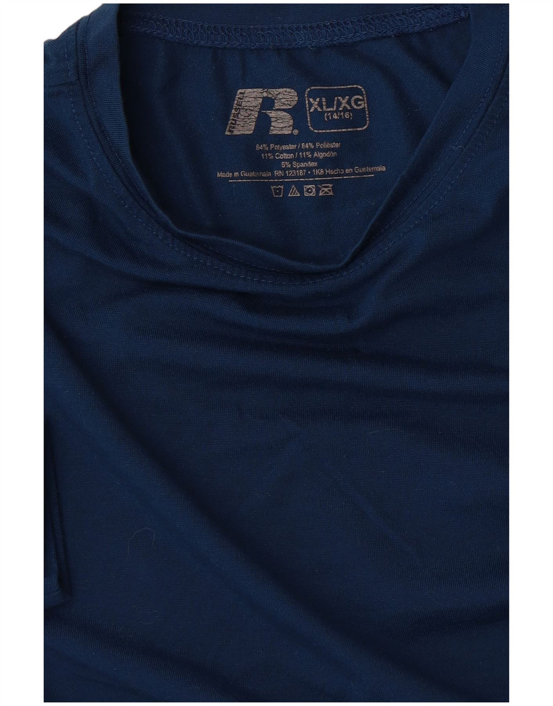 T-shirt chłopięcy Russell Athletic Top 14-15 lat XL, niebieski, poliester