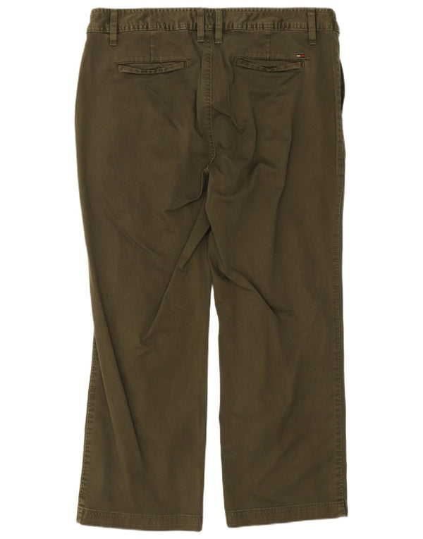 Damskie krótkie spodnie Tommy Hilfiger US 12 Large W34 L25 Khaki Cotton