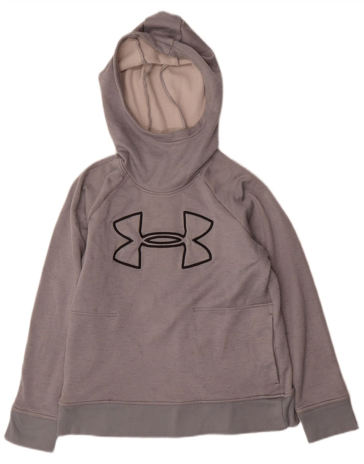 Damska bluza z kapturem Under Armour z grafiką, UK 14, średni szary poliester