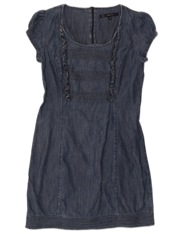 Oasis Womens Sheath Dress UK 12 Medium Navy Blue