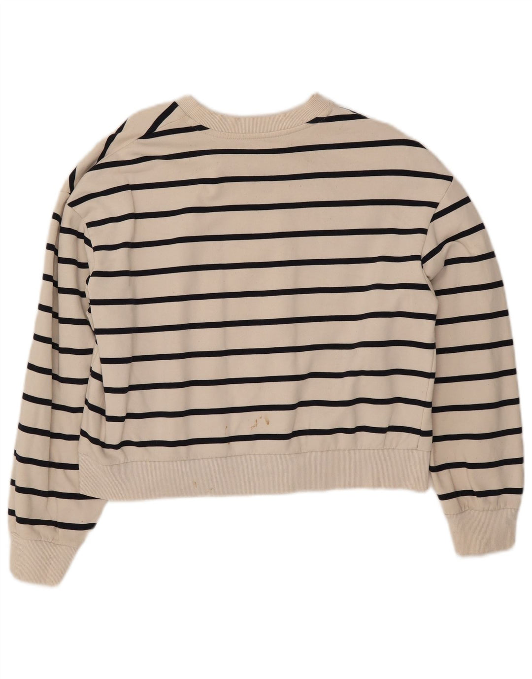 Damska bluza ZARA Crop Sweter UK 16, duża, bawełniana w białe paski
