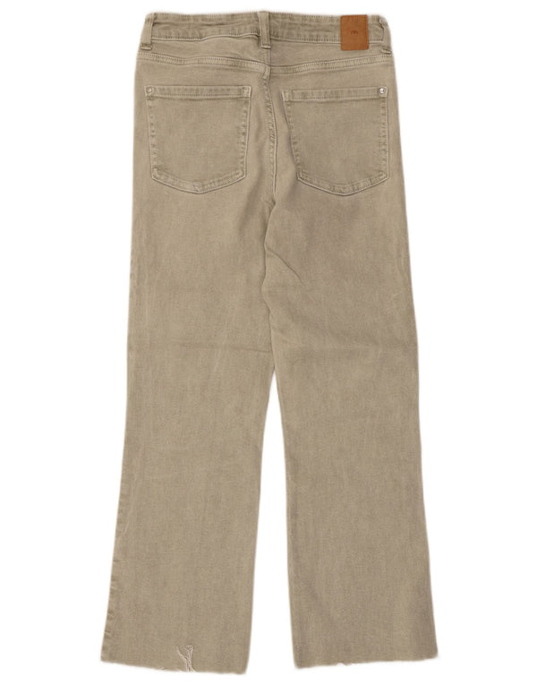 Damskie proste dżinsy Zara EU 36 XS W26 L26 Szara bawełna