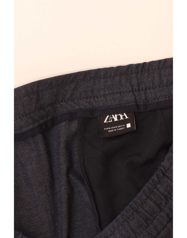 Spodnie męskie Zara Slim Chino Medium W30 L29 Granatowe