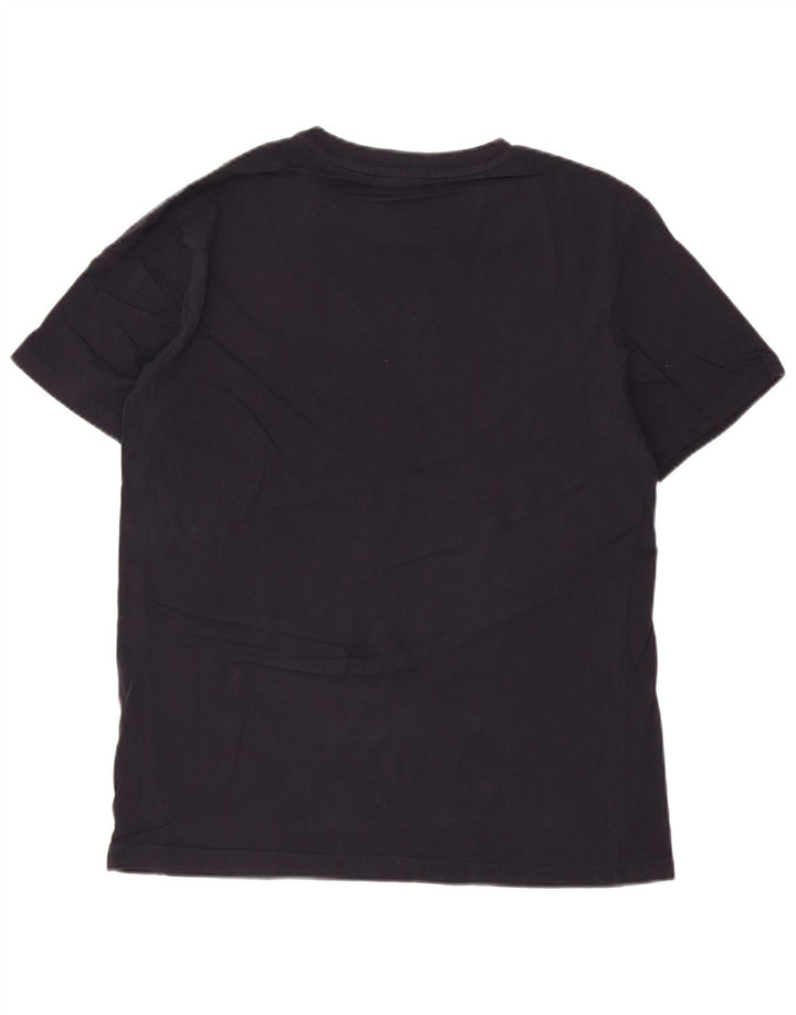 Męska koszulka z grafiką CHAMPION Top, średnia, granatowa bawełna