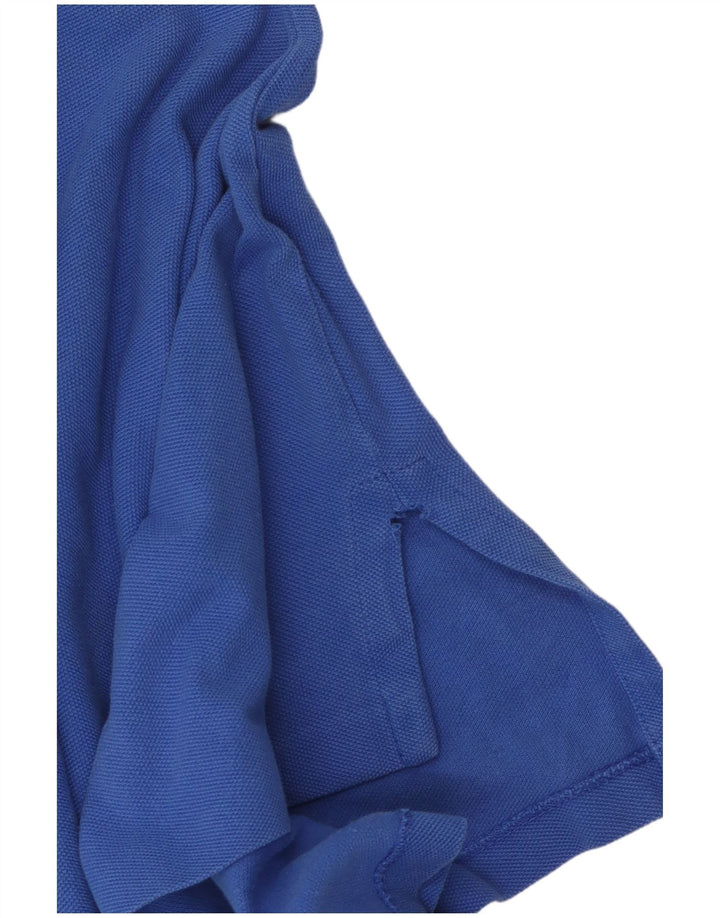 Polo Ralph Lauren Męska koszulka polo o dopasowanym kroju, mała, niebieska, bawełniana