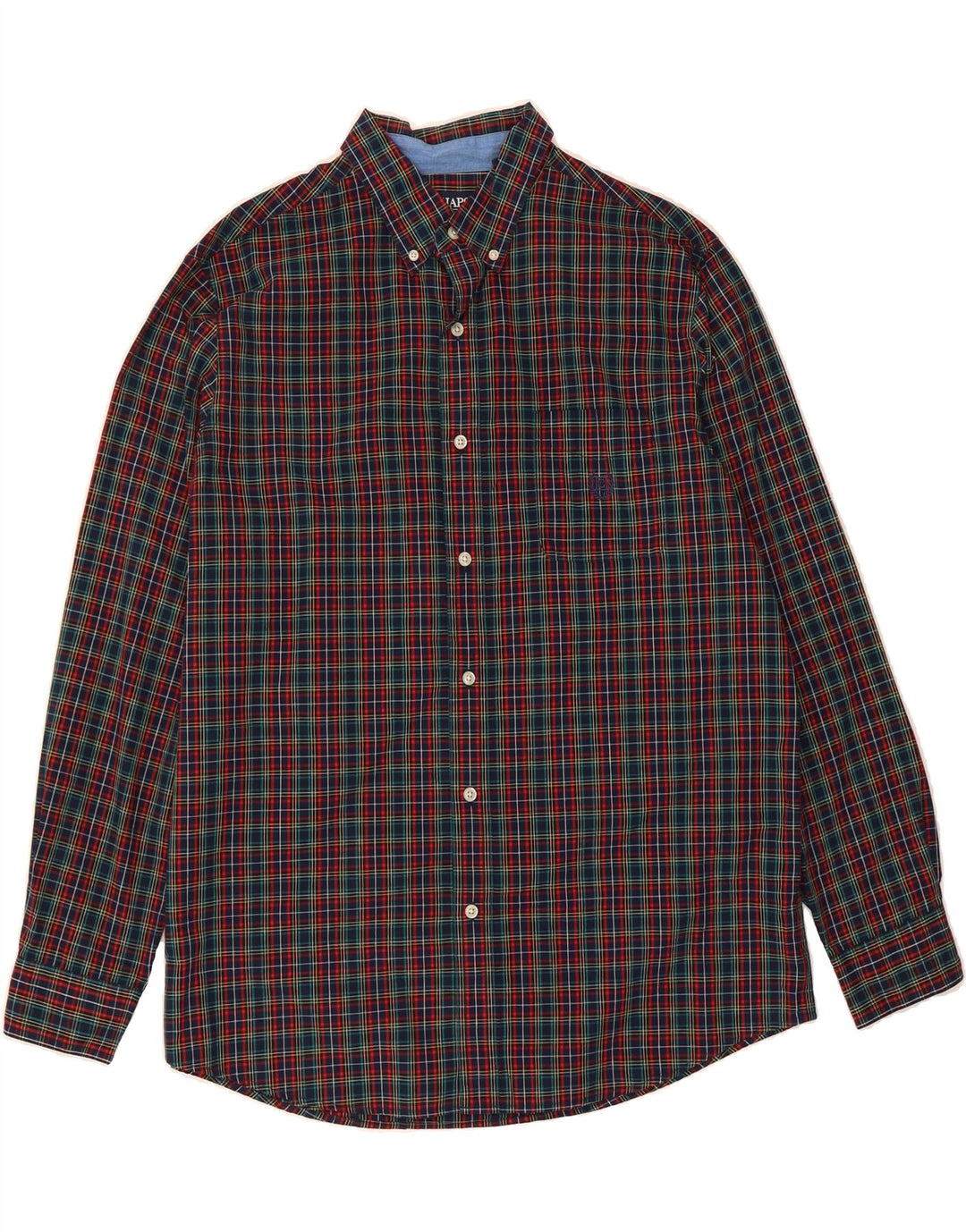 CHAPS Mens Shirt Large Multicoloured Check Cotton Vintage Chaps and Second-Hand Chaps from Messina Hembry 