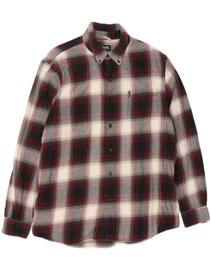 CHAPS Mens Flannel Shirt XL Multicoloured Check Cotton Vintage Chaps and Second-Hand Chaps from Messina Hembry 