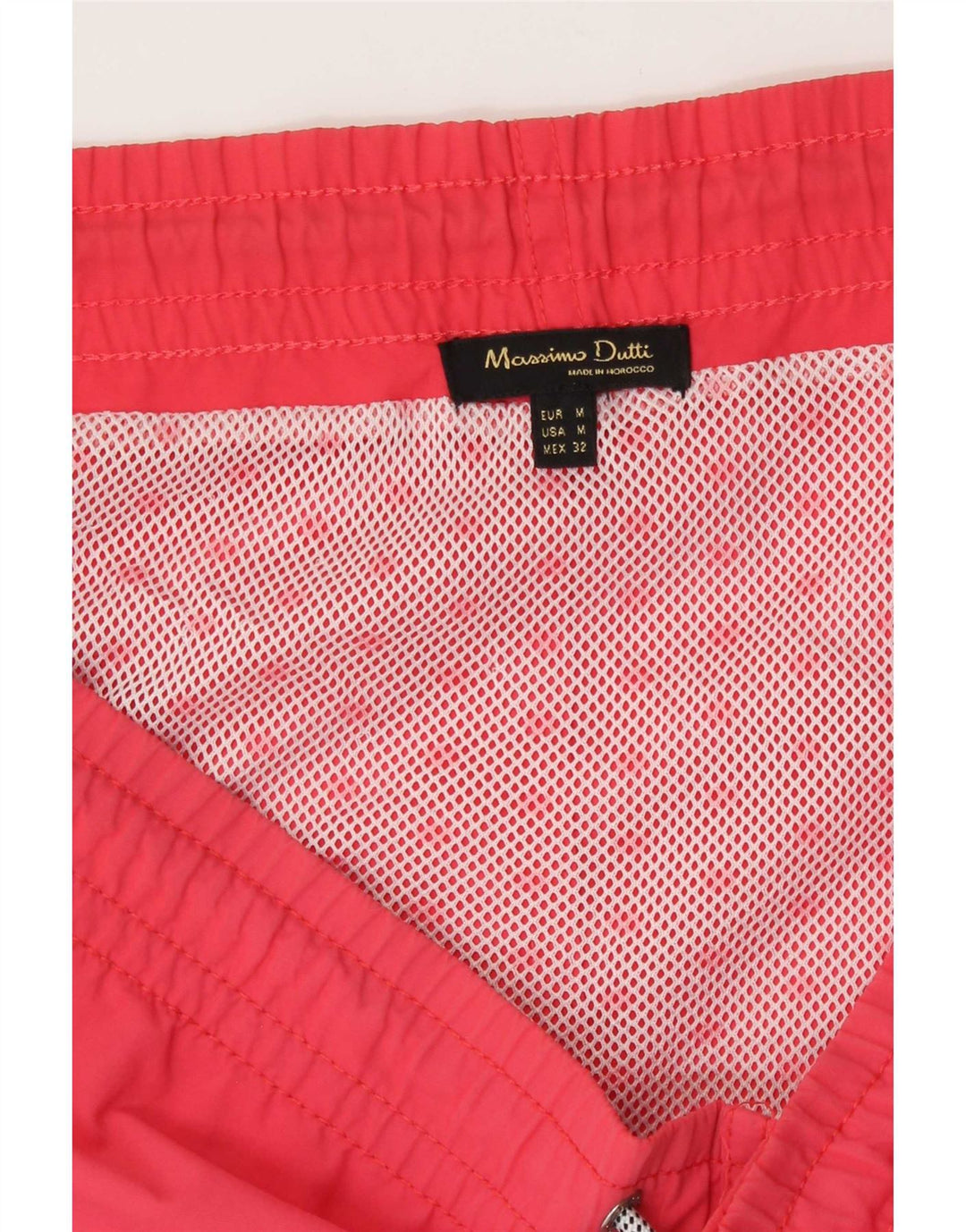 Męskie spodenki kąpielowe Massimo Dutti, średnio czerwone