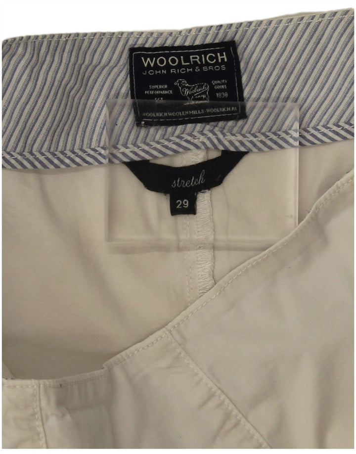 Damska spódnica mini ze stretchem Woolrich W29 Średnia biel