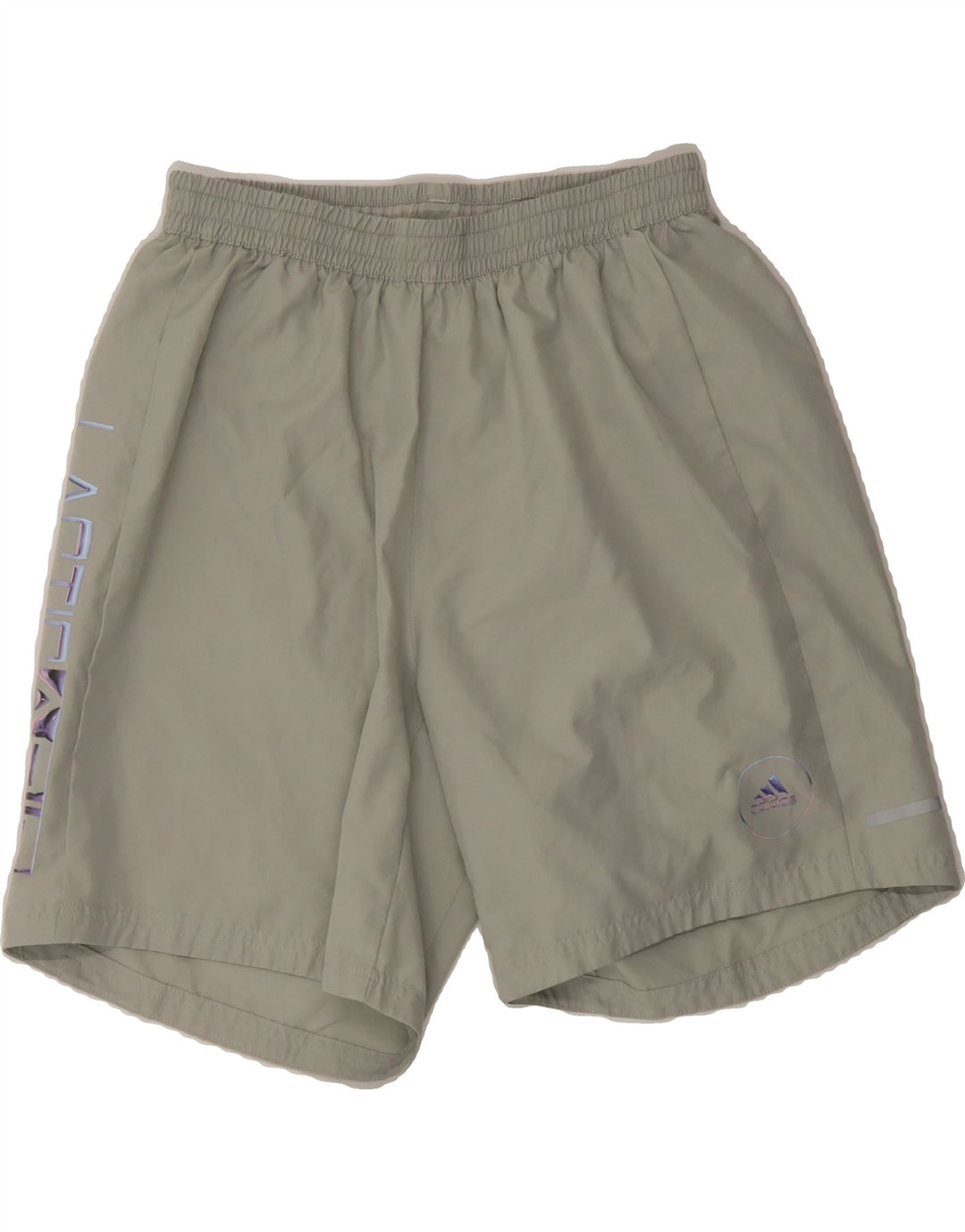 ADIDAS Mens Graphic Sport Shorts Medium  Grey Polyester Vintage Adidas and Second-Hand Adidas from Messina Hembry 