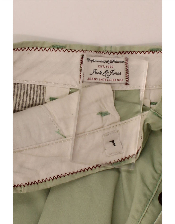 JACK & JONES Mens Chino Shorts Large W36 Green Cotton Vintage Jack & Jones and Second-Hand Jack & Jones from Messina Hembry 
