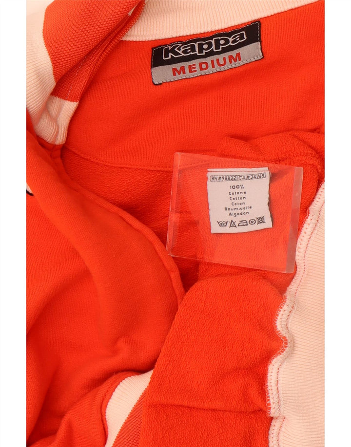 Męska kurtka dresowa Kappa, średnia pomarańczowa bawełna