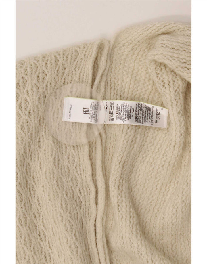 Marks & Spencer Damski sweter poncho w jednym rozmiarze w kolorze złamanej bieli, akryl