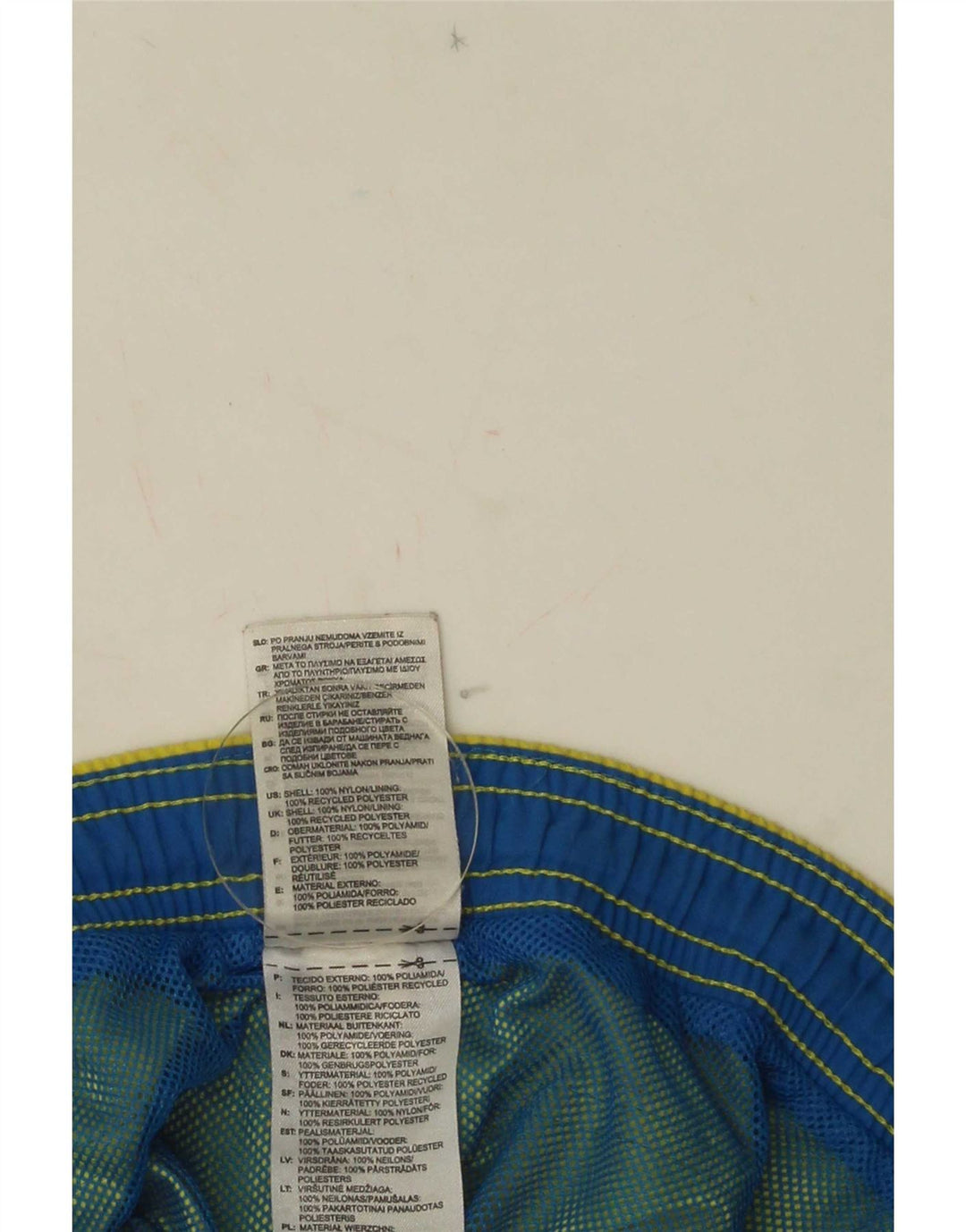 Męskie spodenki kąpielowe Adidas, średni żółty nylon