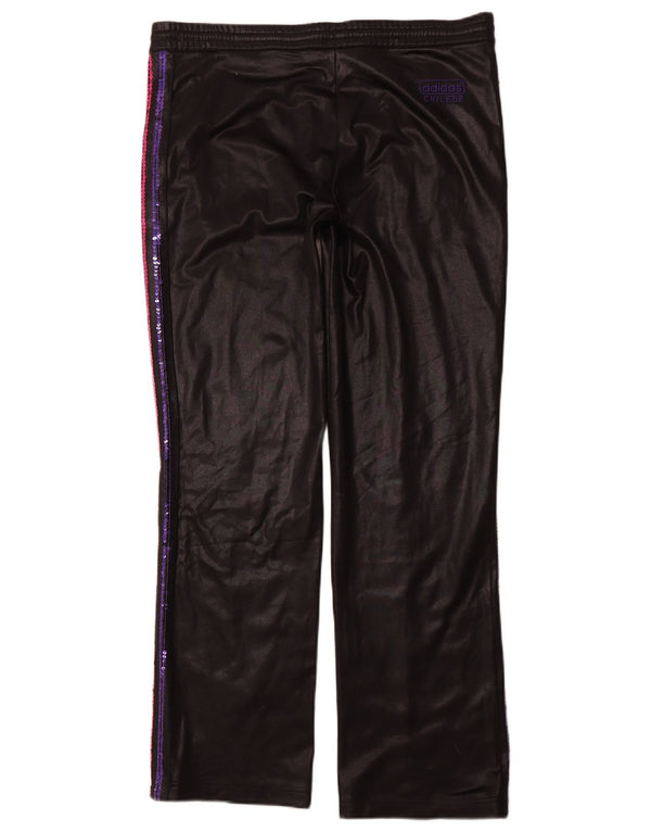ADIDAS Womens Tracksuit Trousers UK 18 XL  Black Polyester
