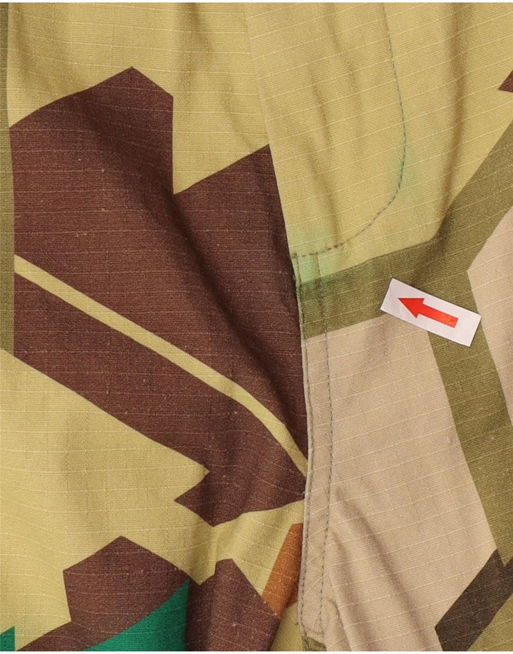 Męskie spodnie cargo w stylu vintage, średnie W32 L28, wielobarwna, geometryczna bawełna