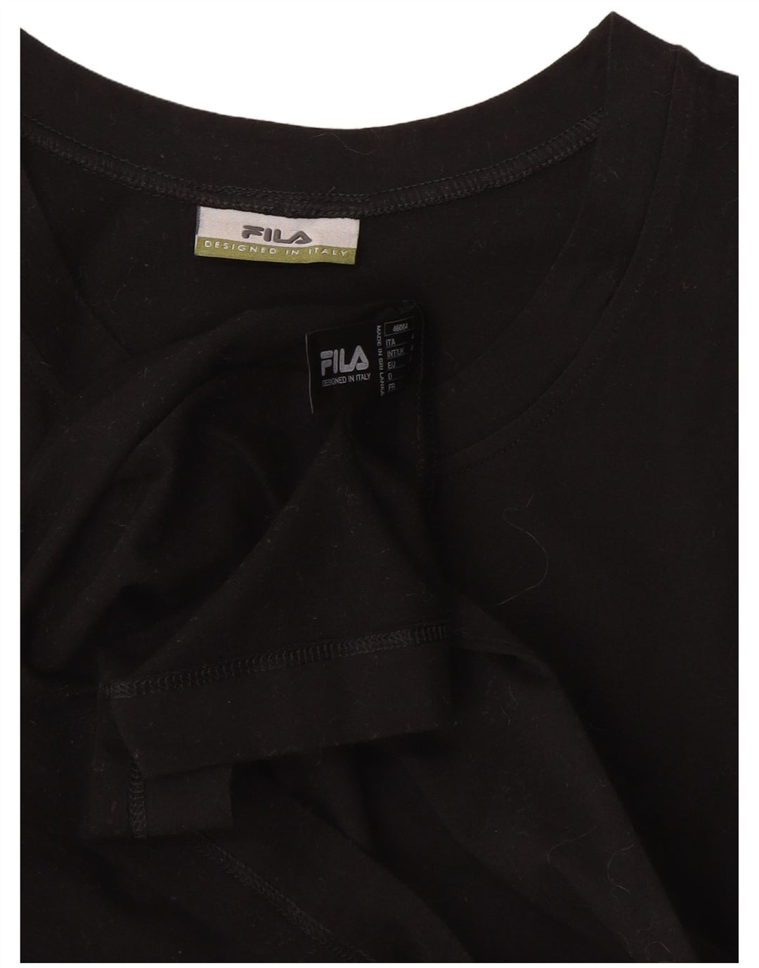 T-shirt męski Fila Top, średni czarny, bawełniany