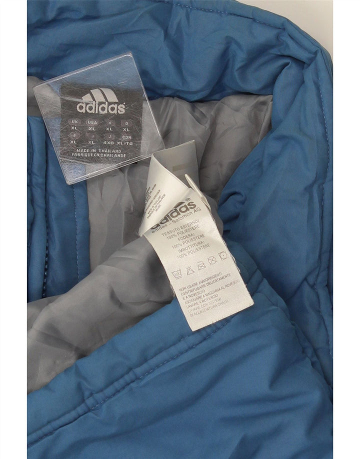 Męska ocieplana kurtka Adidas UK 42 XL Niebieski poliester