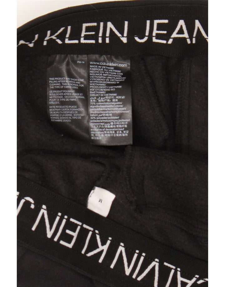 Męskie spodnie dresowe Calvin Klein Jeans, średniej wielkości, czarne, bawełniane