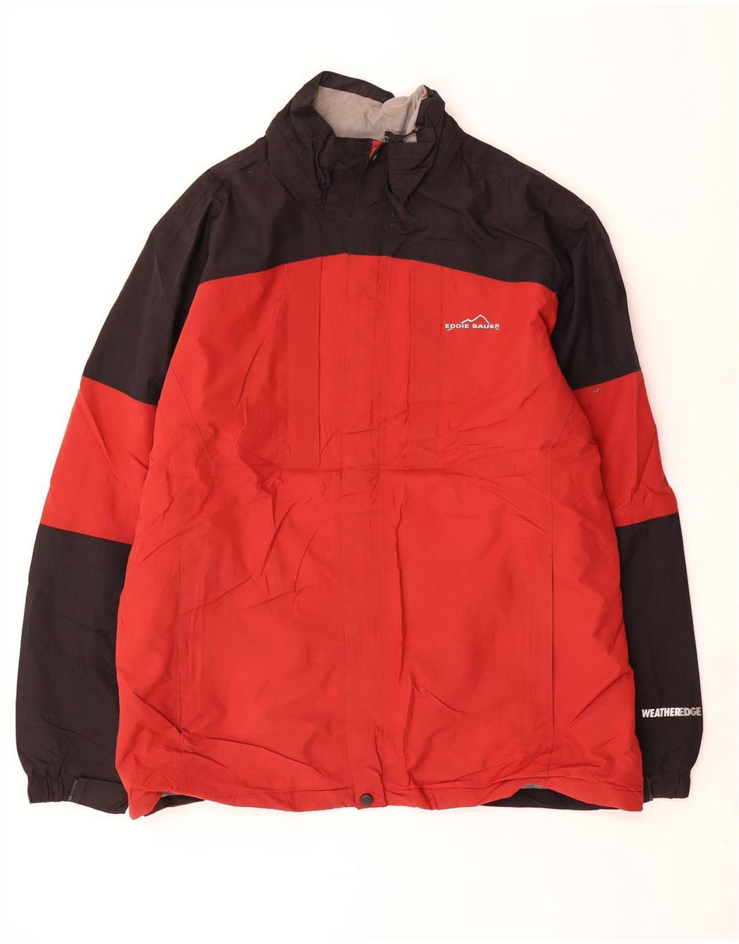 Męska kurtka wiatrówka EDDIE BAUER UK 42 XL, nylon w kolorze czerwonym