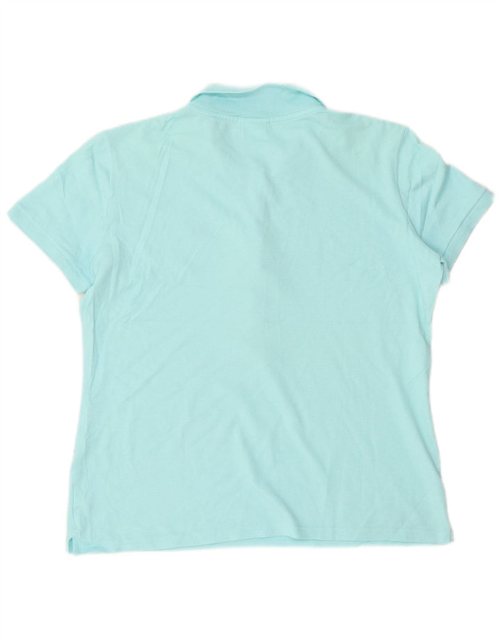 Damska koszulka polo Lacoste, rozmiar 46, XL, niebieska, bawełniana