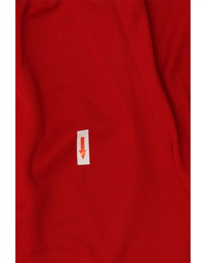 Męskie spodenki sportowe Adidas Climalite, małe, czerwone, poliestrowe
