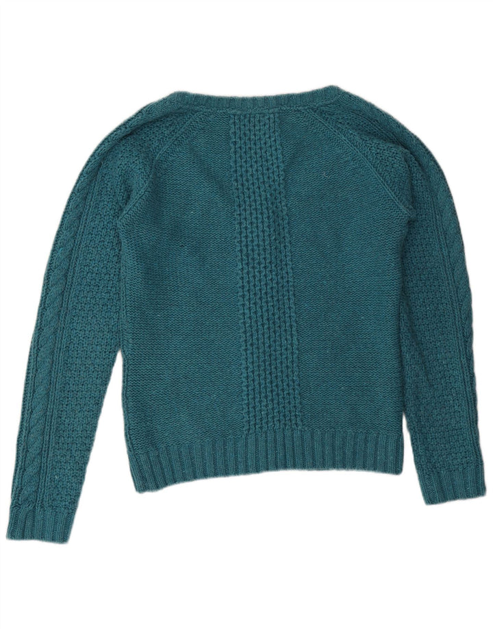 Damski sweter oversize Fat Face UK 10, mały, niebieski, bawełniany