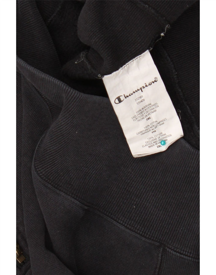 Męski sweter Champion z zamkiem błyskawicznym, 2XL, szara bawełna