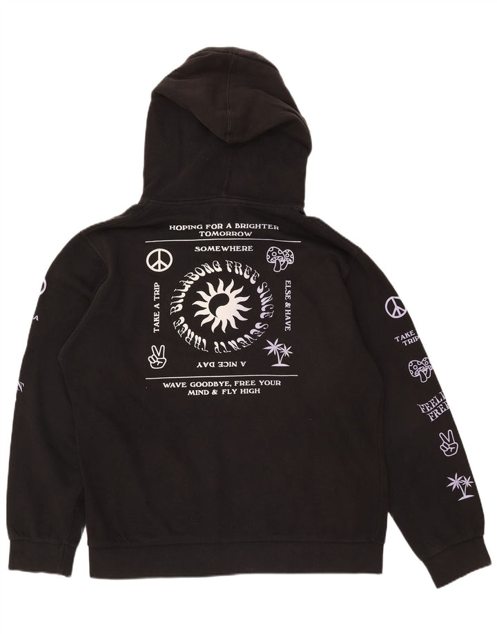 Męski sweter z kapturem i grafiką BILLABONG, średni czarny