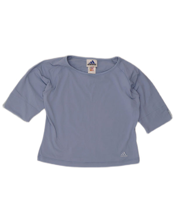 Damska koszulka Adidas Crop Top UK 10 Small Blue Polyester