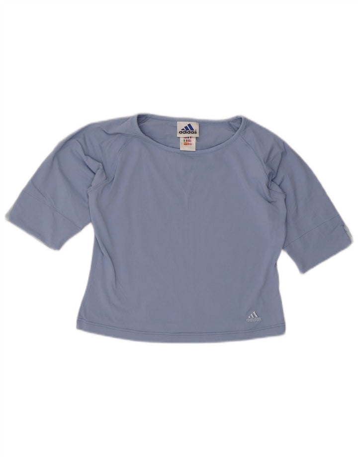 Damska koszulka Adidas Crop Top UK 10 Small Blue Polyester