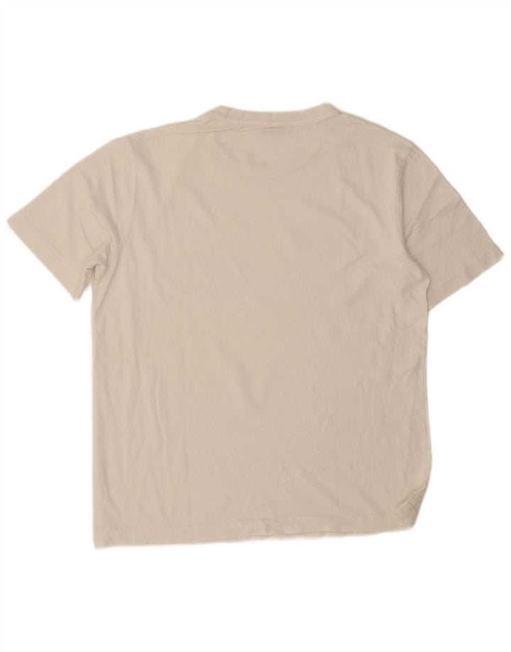 T-shirt męski Zara Top, średni, biały, bawełniany