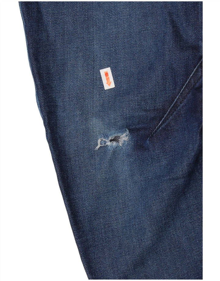 Męskie jeansy G-Star 3D Arc Distressed W28 L32 Niebieskie bawełniane