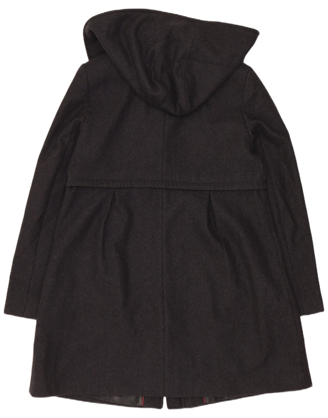 Damski płaszcz z kapturem Dkny US 14 XL, szara wełna