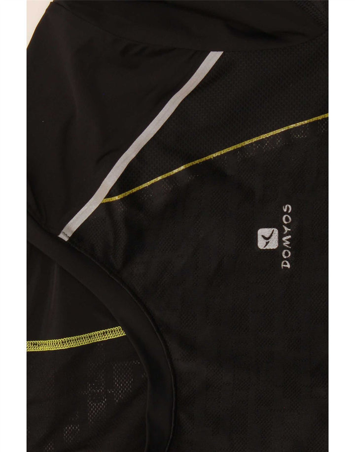 T-shirt męski Domyos, średni czarny