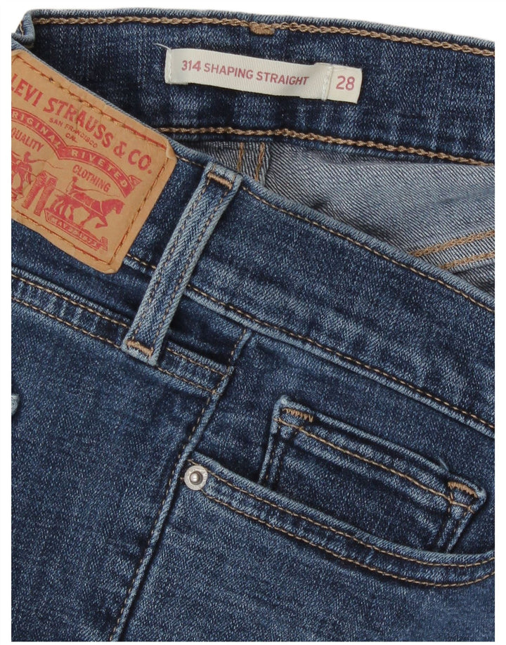 Damskie jeansy Levi's 314 Shaping Straight W28 L27 Niebieskie