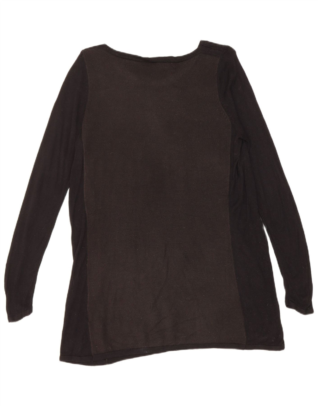 Marks & Spencer Damski sweter z dekoltem w łódkę, UK 12, średni czarny