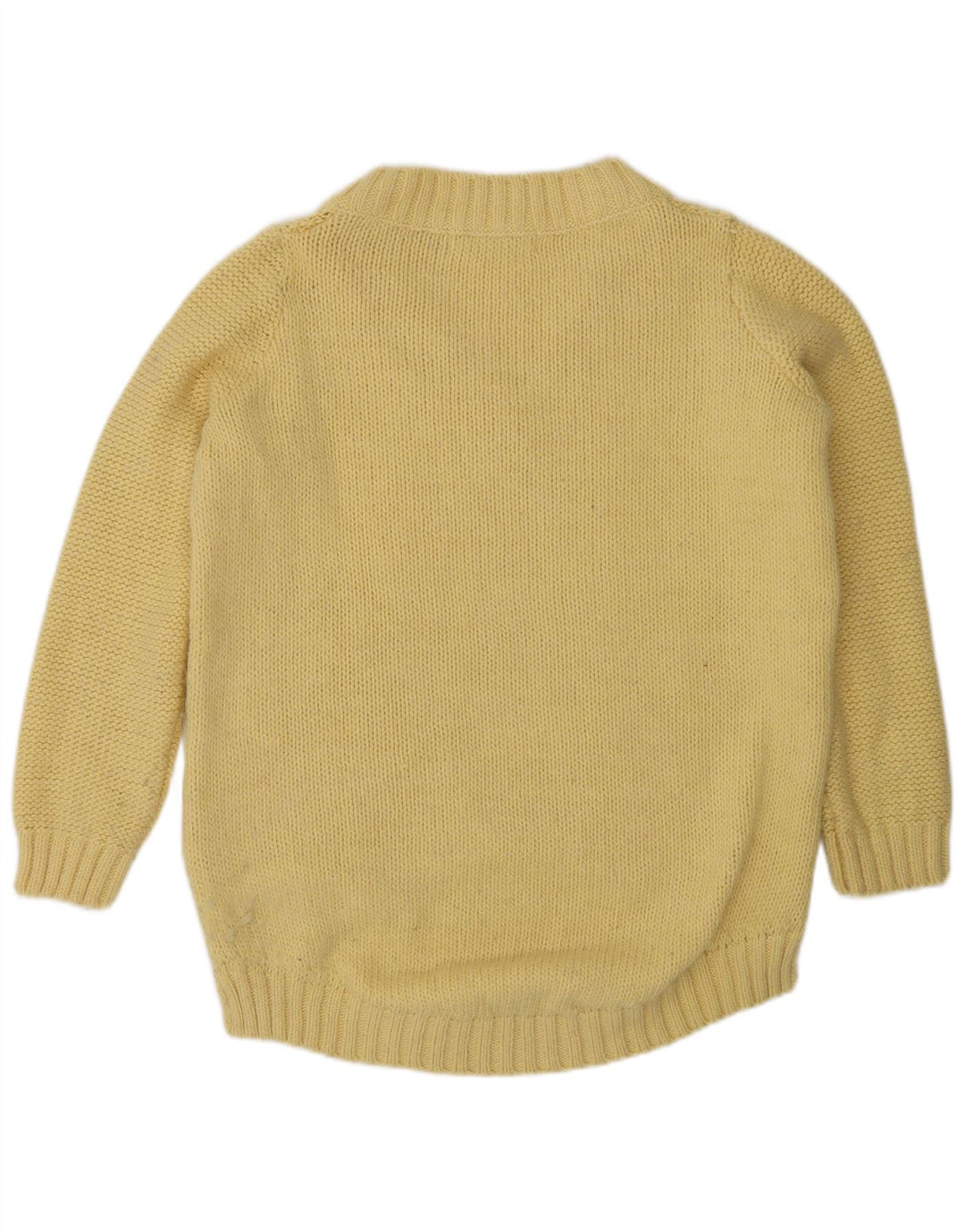 Sweter damski Zara z dekoltem w kształcie litery V, UK 14, średni żółty