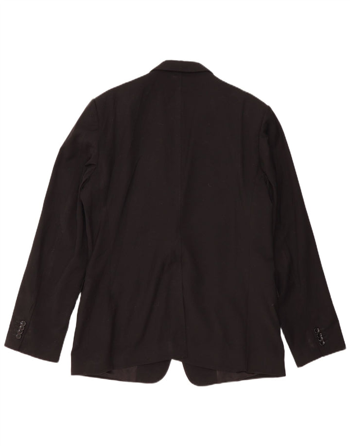 Dolce & Gabbana Męska marynarka slim zapinana na 2 guziki IT 54 2XL Czarna wełna