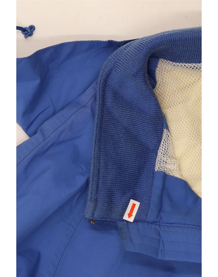 Męska kurtka przeciwdeszczowa z kapturem Eddie Bauer UK 40, duży niebieski poliester