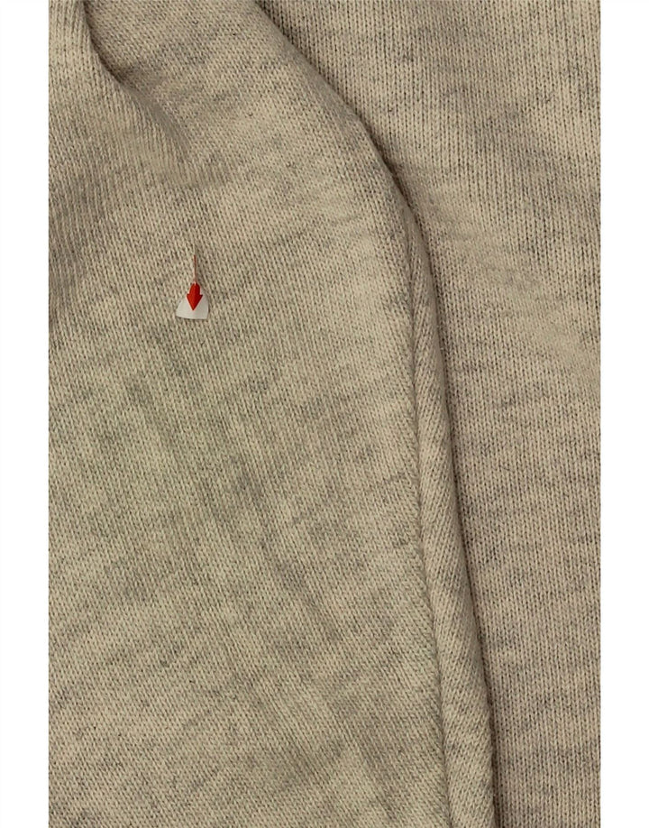 FAIRBANKS Mens V-Neck Jumper Sweater Large Grey Striped Vintage Fairbanks and Second-Hand Fairbanks from Messina Hembry 