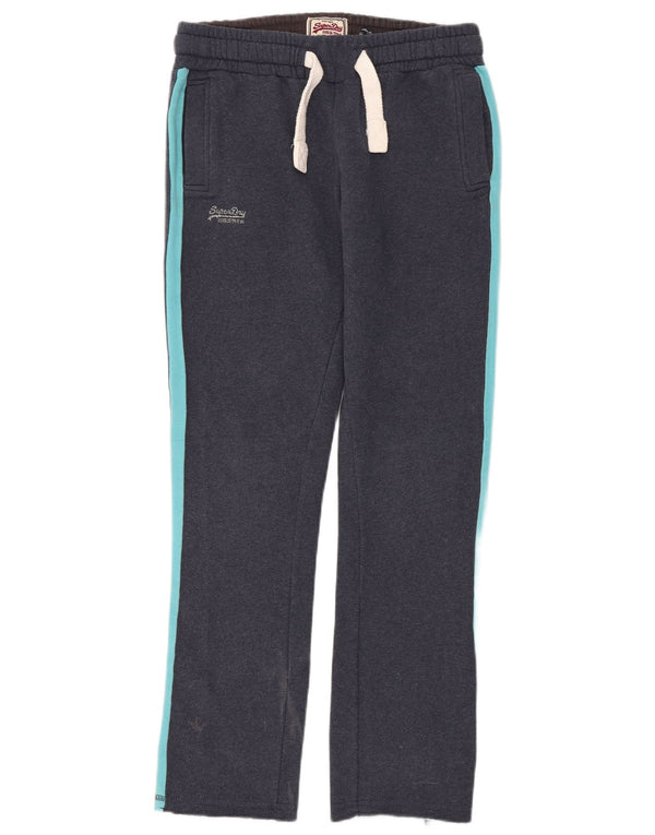 Damskie spodnie dresowe Superdry UK 14, średni granat, blok kolorów