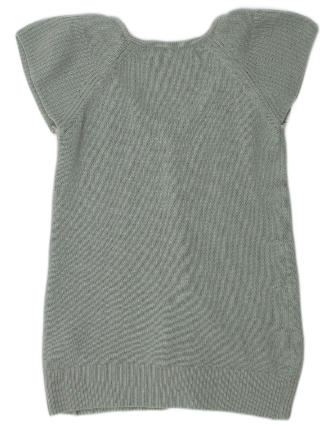 Damski sweter rozpinany z krótkim rękawem Zara UK 12 Średnia zielona wełna