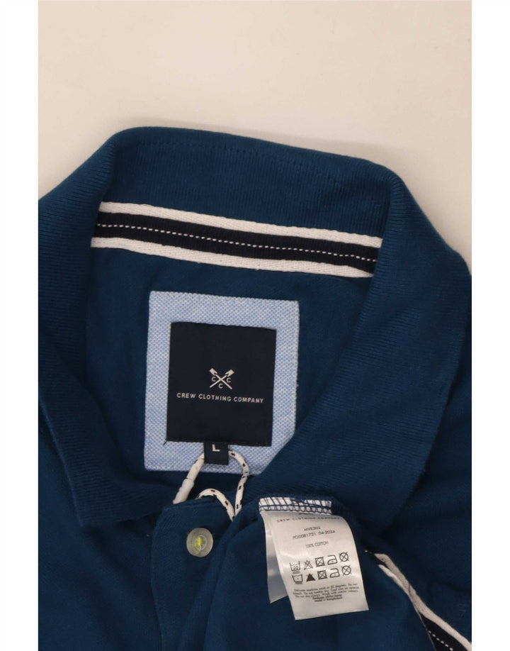 Męska koszulka polo Crew Clothing, duża, niebieska, bawełniana