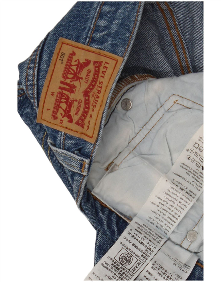 Męskie dżinsy Levi's 501 Straight W32 L30 Niebieskie bawełniane