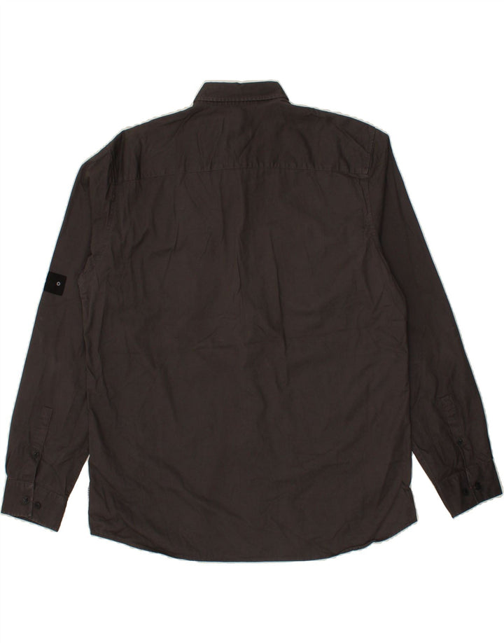JACK & JONES Mens Comfort Fit Shirt XL Grey Cotton Vintage Jack & Jones and Second-Hand Jack & Jones from Messina Hembry 