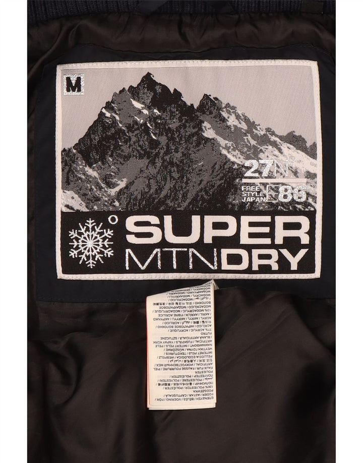 Damska ocieplana kurtka Superdry UK 14, średni granatowy poliester