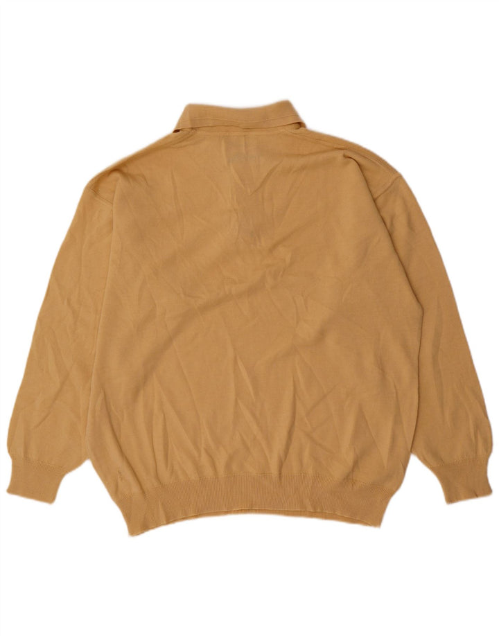 Il Granchio Męski sweter polo, duży, beżowy